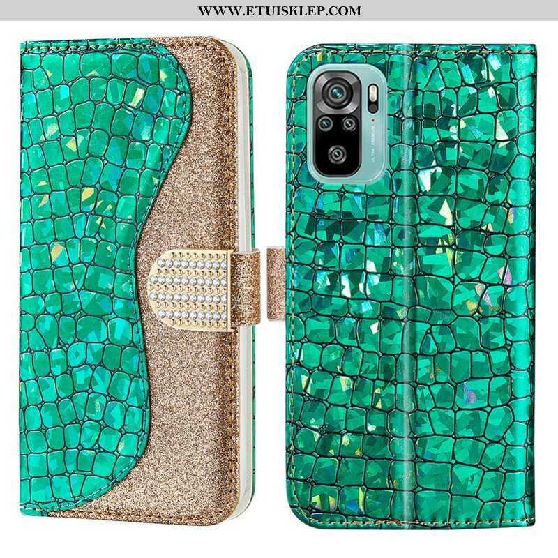 Obudowa Etui Na Telefon do Poco M5s Krokodylowe Diamenty